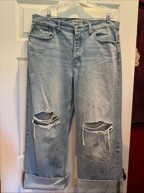 Madewell Light Blue Distressed Relaxed Jeans